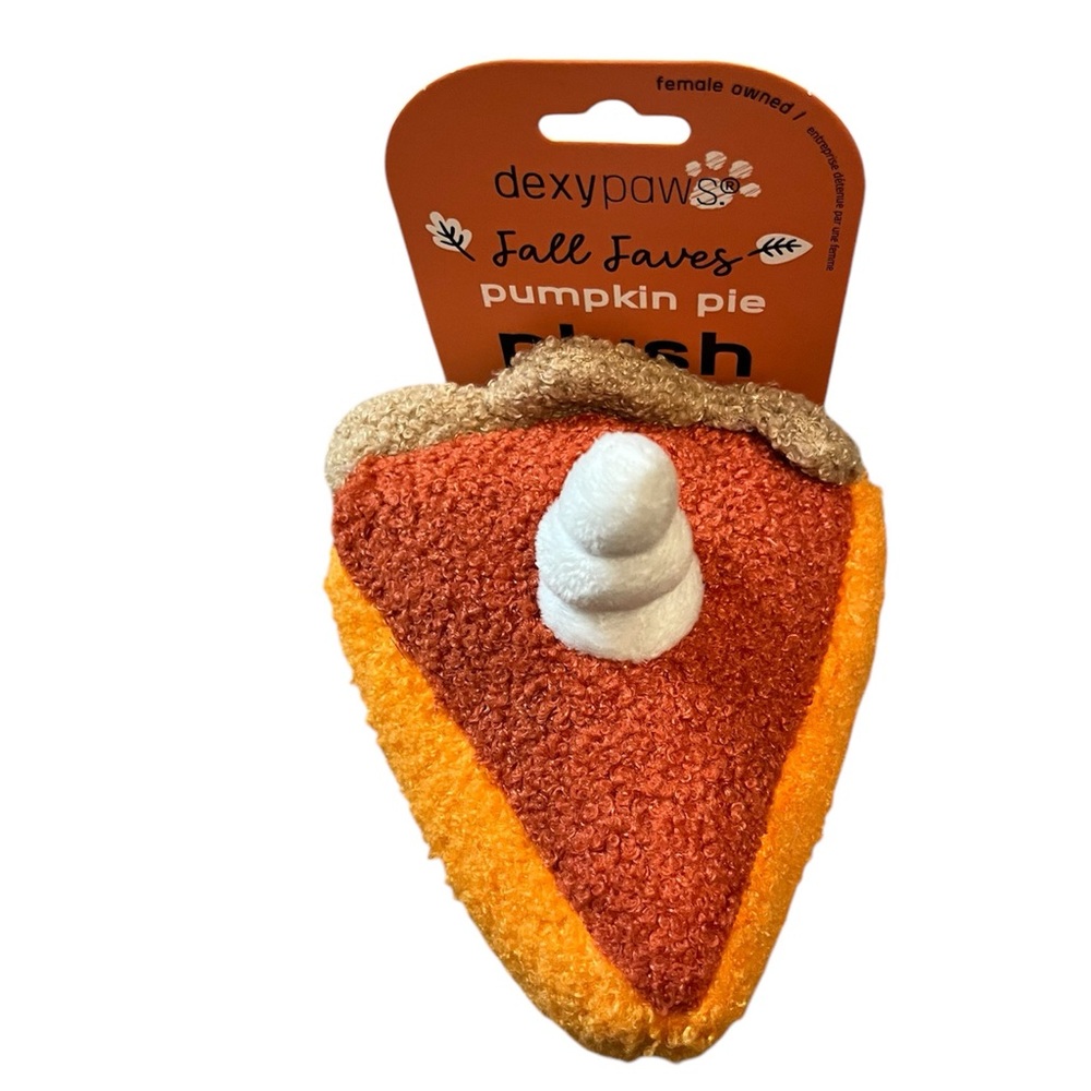 π Dexy Paws Pumpkin Pie Dog Toy - Picture 7 of 7